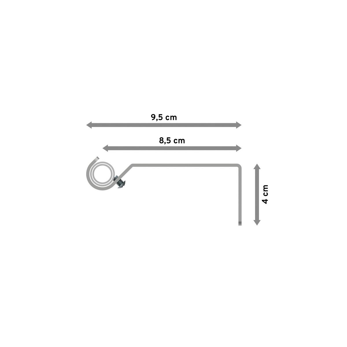 GARDINENSTANGE / TELESKOPSTANGE Hera Lily 70-120 cm, 1-läufig, 16/13 mm Ø Silbergrau - Silberfarben/Alufarben, Kunststoff/Metall (120cm) - INTERDECO