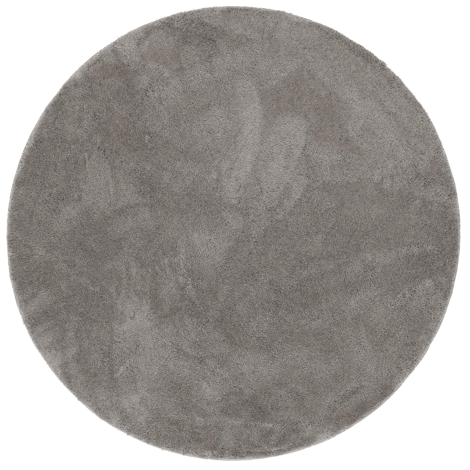 SUPER SOFT KINDER HOCHFLOR TEPPICH SILKY KIDS RUND - Grau, Textil (200/200cm) - Pergamon