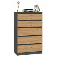 KOMMODE Anthrazit, Artisan 70/109,5/40 - Anthrazit, Holzwerkstoff (70/110/40cm) - RAUMHIRSCH FURNITURE