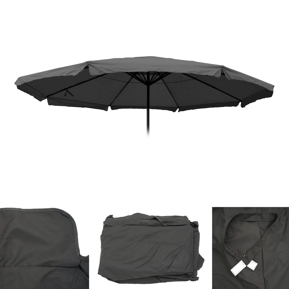 ERSATZ-BEZUG FÜR SCHIRM PRO Anthrazit - Anthrazit, Textil (500/500cm) - MCW
