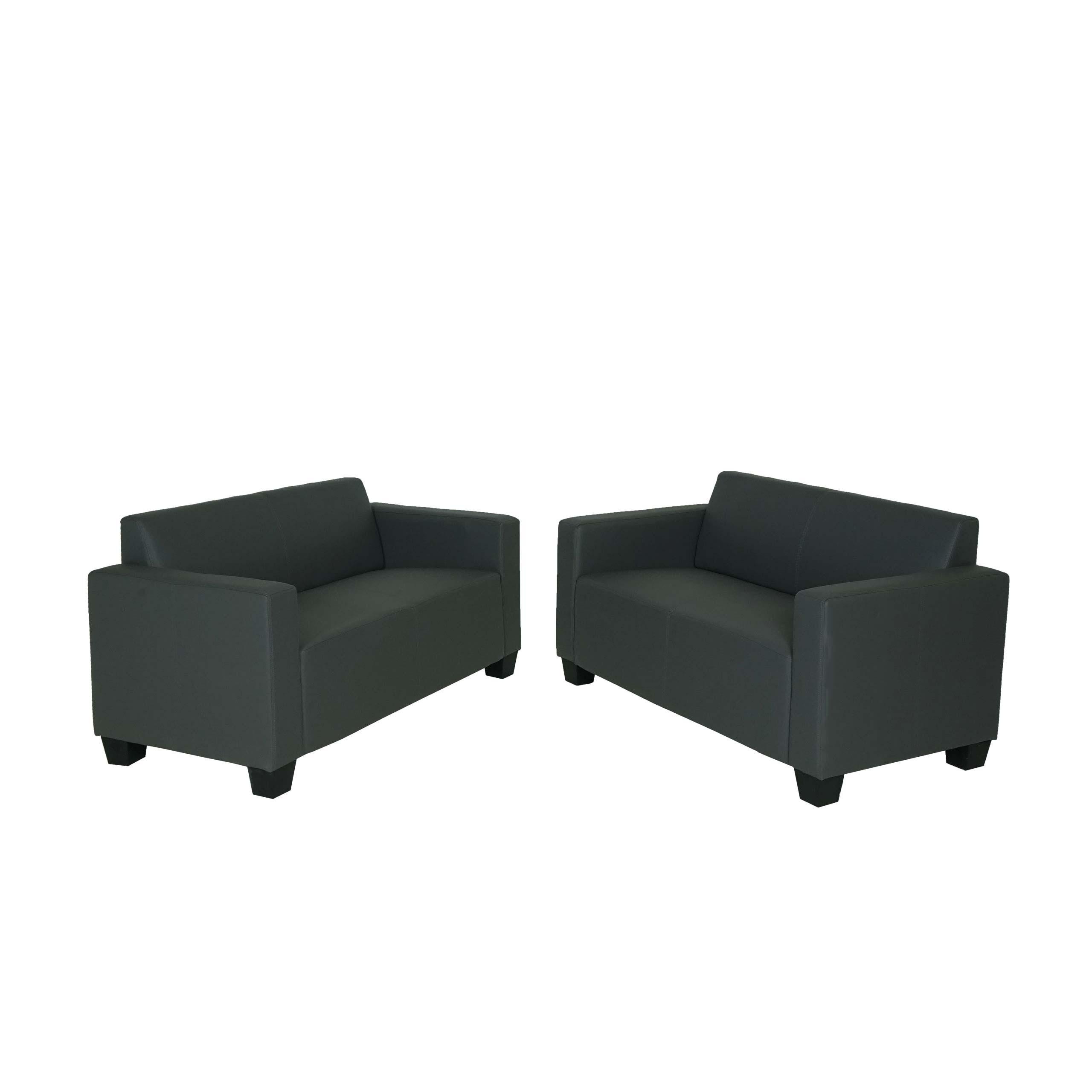 SOFA-GARNITUR Grau - Dunkelgrau/Grau, Textil (136/76/72cm) - MCW