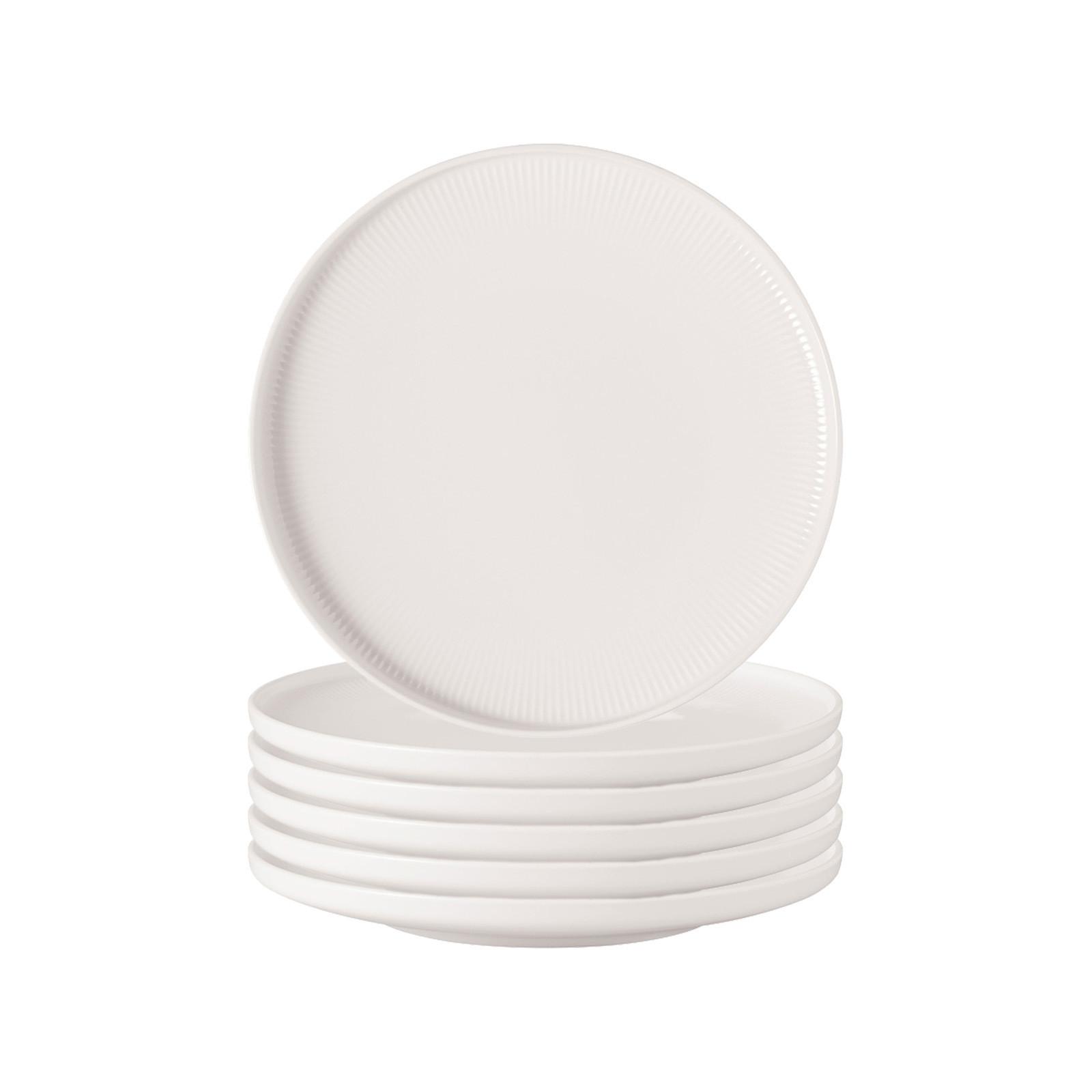 FRÜHSTÜCKSTELLER Afina weiß ø 22 cm 6er Set - Weiß, Keramik (22cm) - Villeroy & Boch