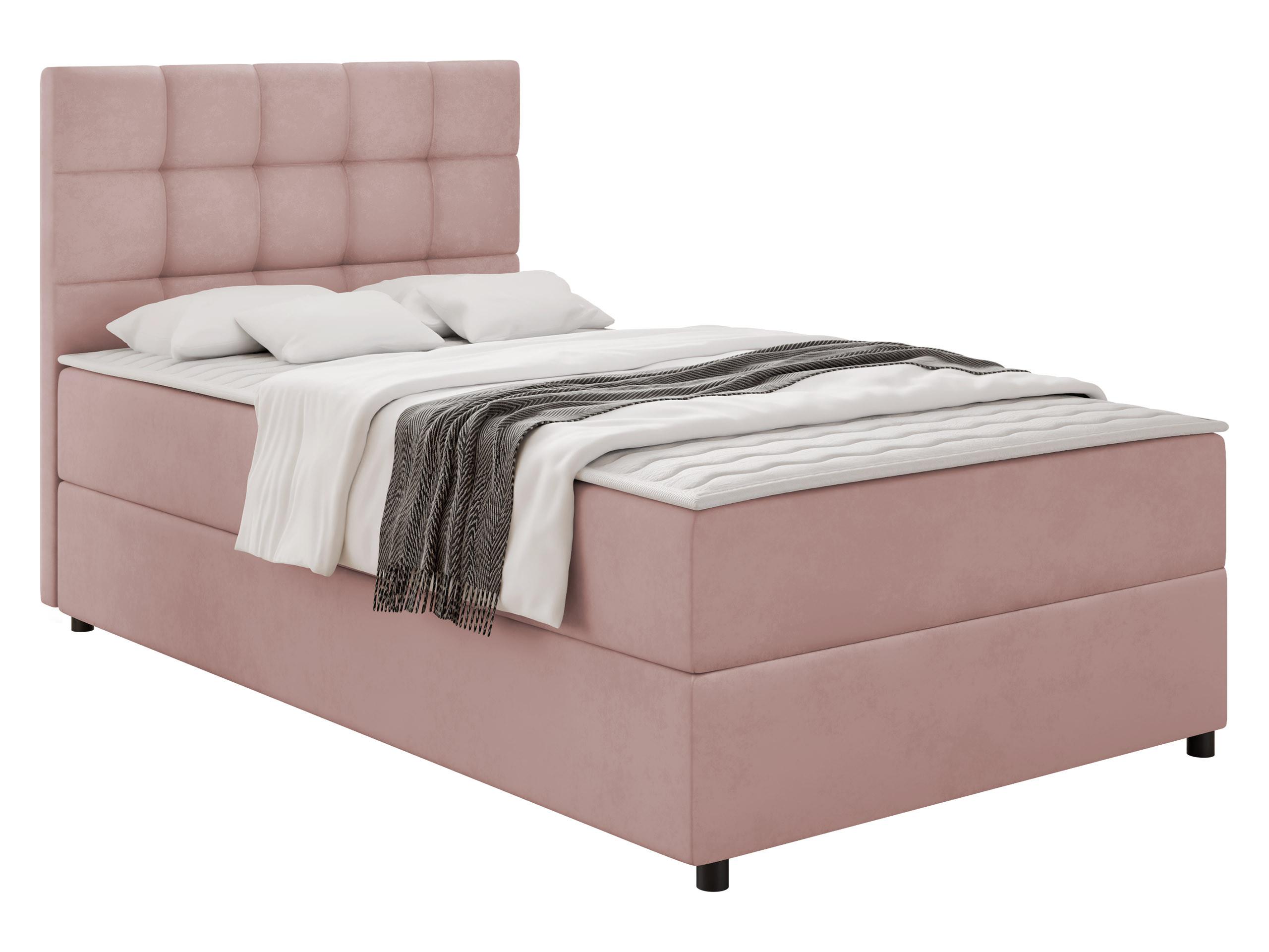 BOXBETT Lind - H3 - Schwarz/Rosa, Holz/Holzwerkstoff (90/200cm) - MIRJAN24