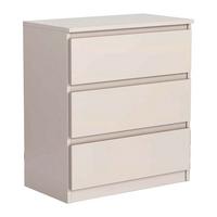 KOMMODE NUDO 70/78,5/39cm mit 3 Schubladen Türen Kaschmir - Kaschmir, Holzwerkstoff (70/78.5/39cm) - MASSENO