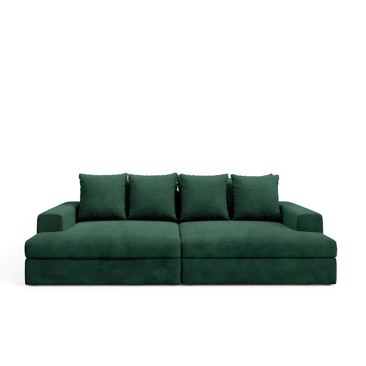 SOFA Paola 3 Sitzplätze Tannengrün - Waldgrün, Holz (272/86/167cm) - Petits-meubles