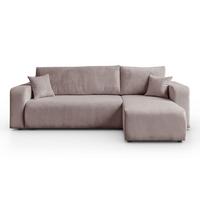ECKSOFA PRESTIGE L, Poso 27 - Rosa, Textil (247/143cm) - Lookway
