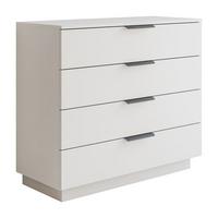 KOMMODE LINA KASCHMIR 95 mit LED-Beleuchtung auf Sockel Schwarz - Kaschmir, Holzwerkstoff (95/84/40cm) - Lookway