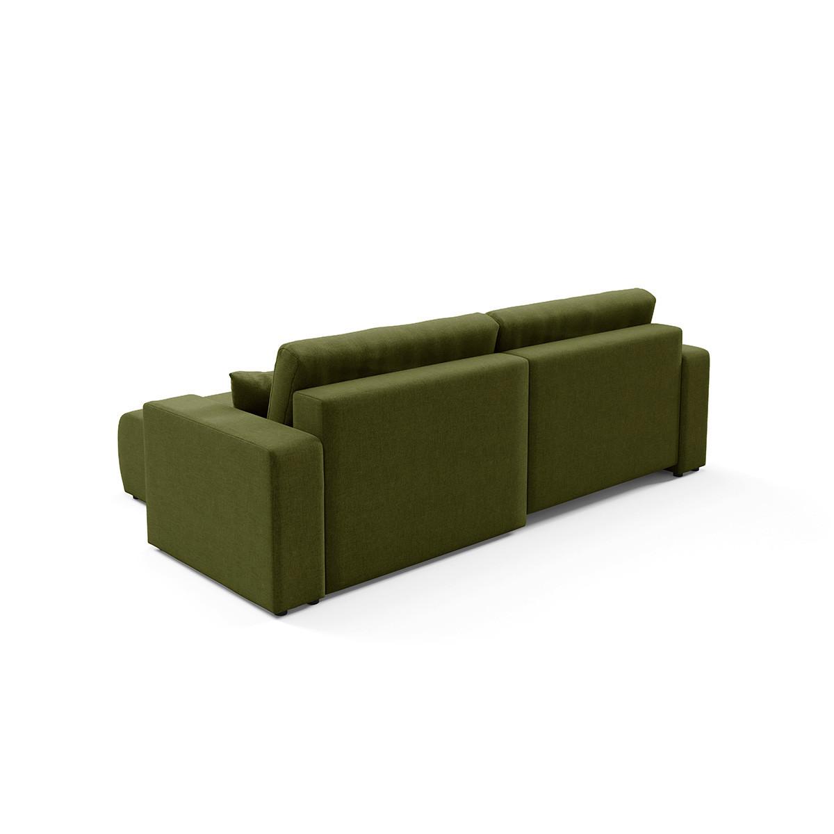 ECKSOFA Giulia 3 Sitzplätze Grün - Grün, Holz (244/149cm) - Petits-meubles