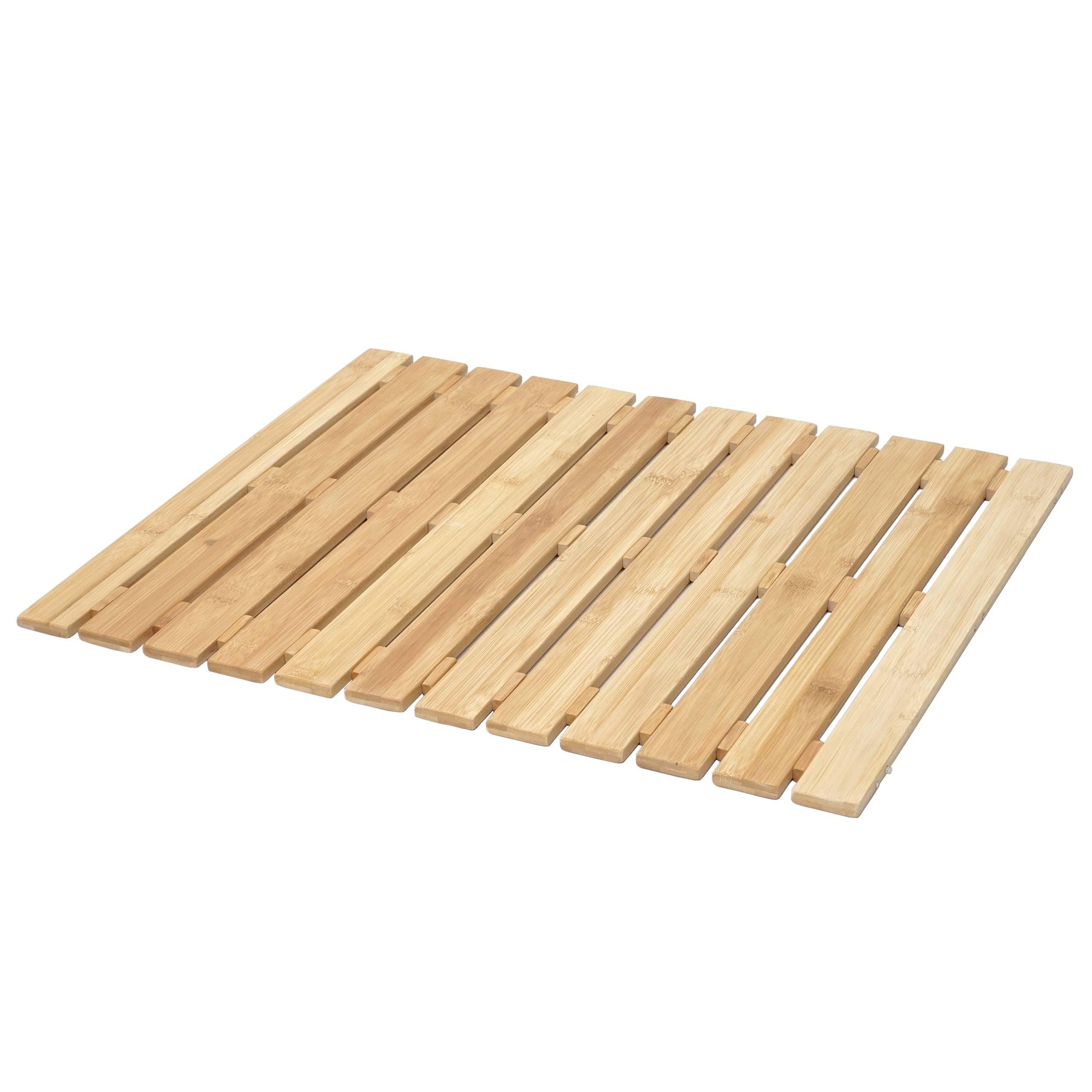 BADEMATTE Braun - Braun, Holz (60/50cm) - MCW