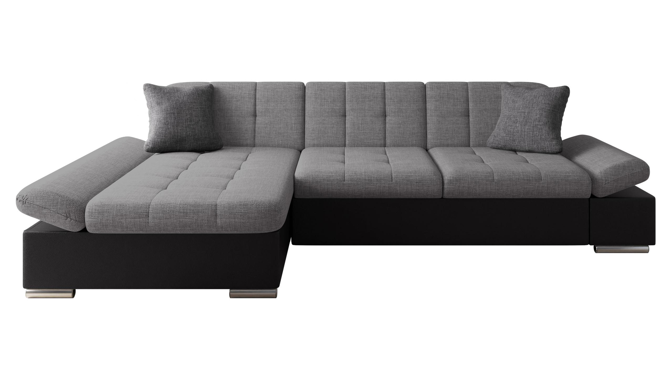 ECKSOFA Montana, Seite: Links - Schieferfarben, Holz/Textil (278/161cm) - MIRJAN24