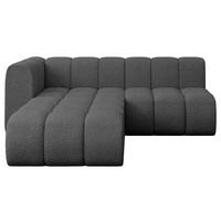 ECKSOFA modulares Sofa Darnel-L1 - 205x177x70 cm Grau - Grau, Holzwerkstoff/Textil (205/177cm) - ALTDECOR