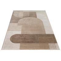 KURZFLORTEPPICH, abstrakt, Florhöhe 11 mm, Beige, 80 x 150 cm - Beige, Textil (150/80cm) - KADIMA DESIGN
