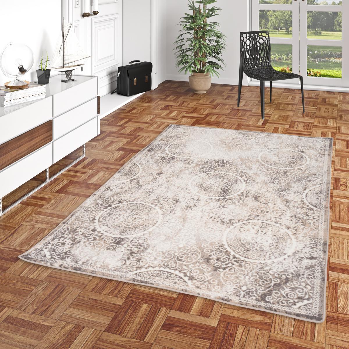 DESIGNER TEPPICH TAWIRA VINTAGE KLASSIK BAROCK - Beige, Textil (120/170cm) - Pergamon