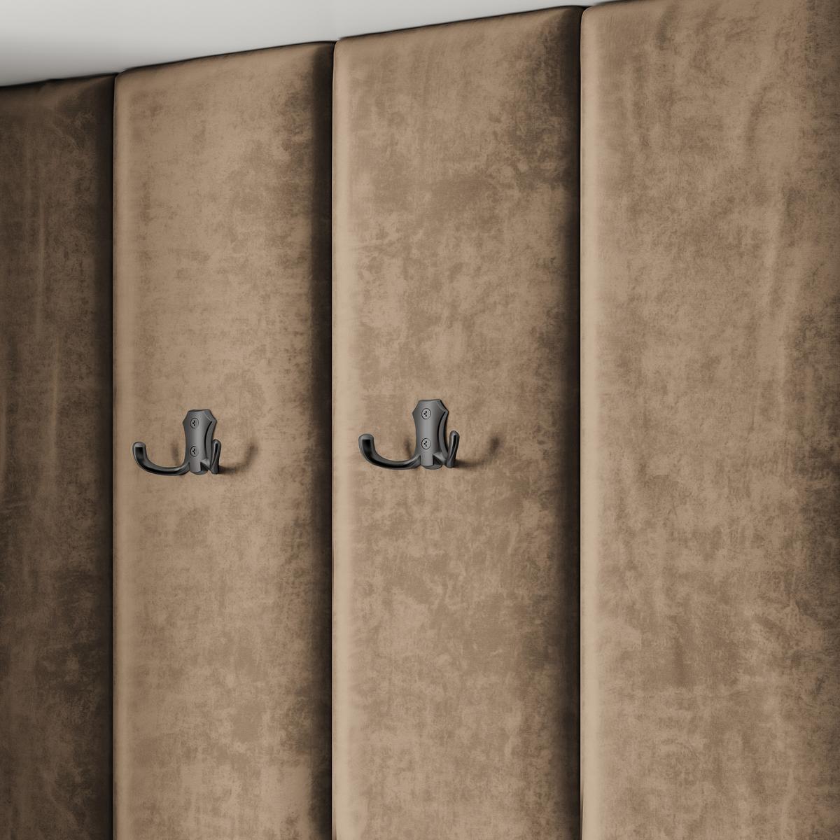 GARDEROBENSCHRANK REMA 150/240/60 cm Modern Garderobe-Set Weiß - Weiß/Mokka, Holzwerkstoff (150/240/60cm) - MASSENO