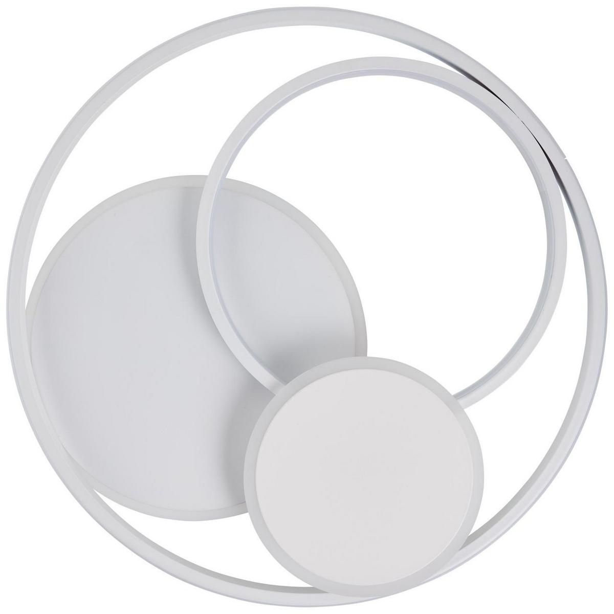DECKENLEUCHTE Runda G99371/75 - Weiß, Metall (50/50/7cm) - Brilliant