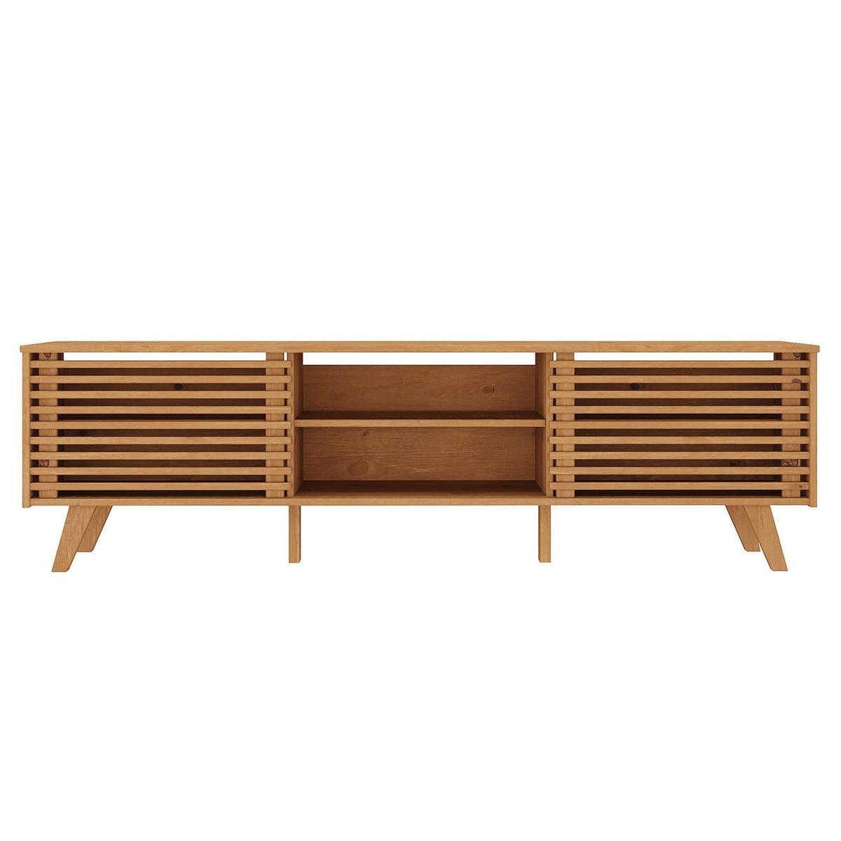LOWBOARD FÜR 75" TV RIAN - Eichefarben, Holz (175/50/38cm) - IDIMEX