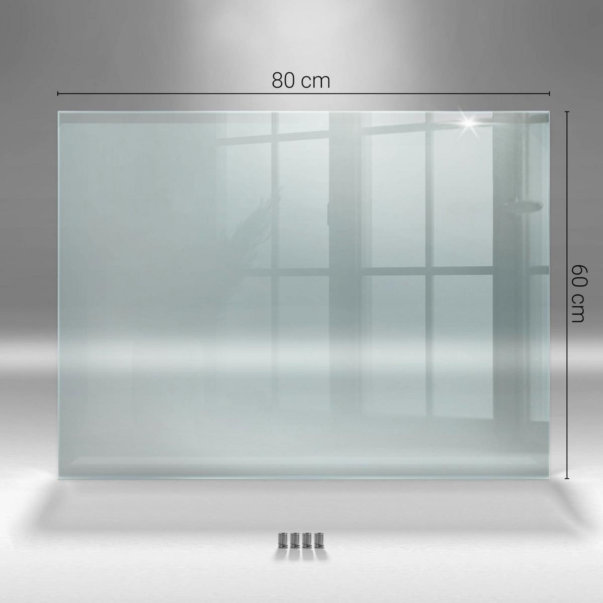 KÜCHENRÜCKWAND – 80x60 cm - Transparent, Glas (80/60/0.4cm) - Wallfluent