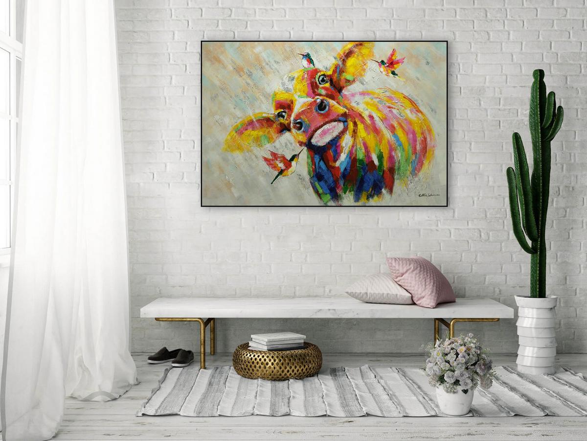 ÖLGEMÄLDE 120/80 cm - Multicolor, Holz/Textil (120/80cm) - KUNSTLOFT