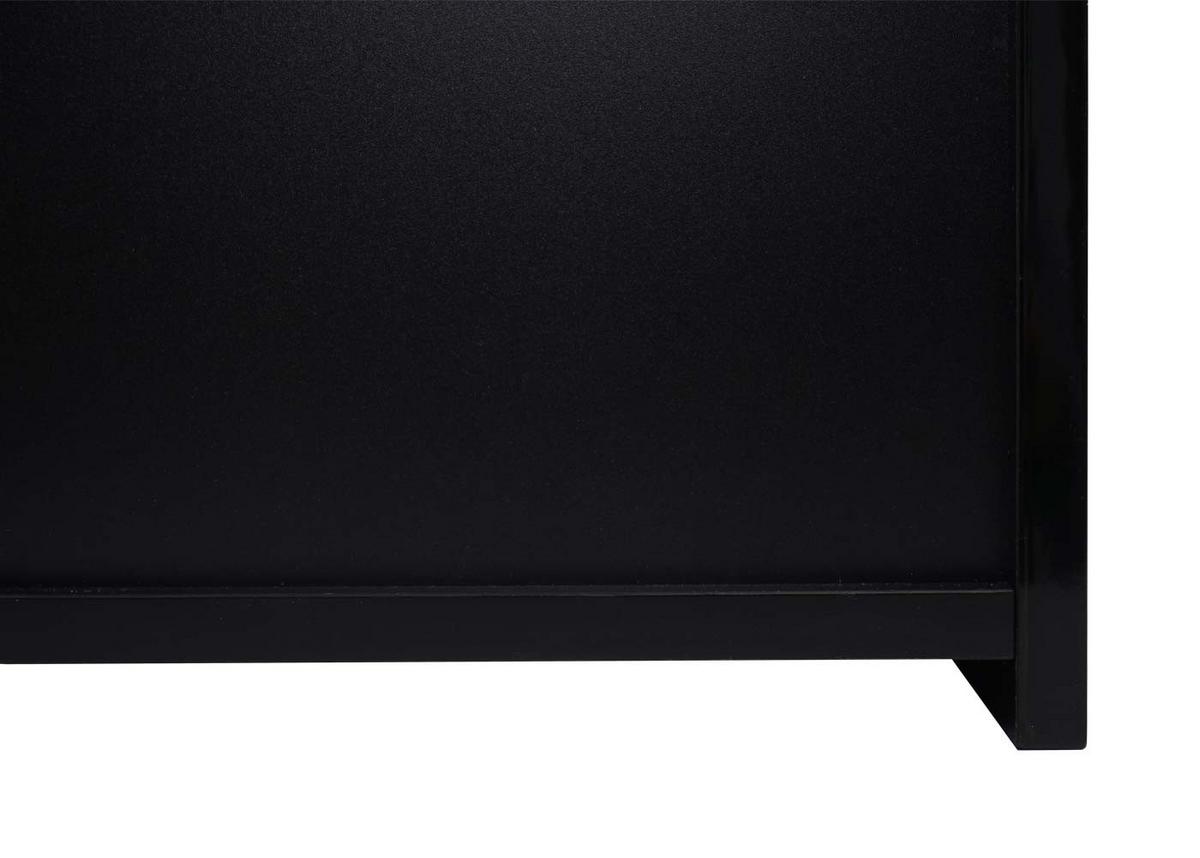 SPIEGELSCHRANK B19B Hochglanz Schwarz - Schwarz Hochglanz, Holz (60/70/16cm) - MCW