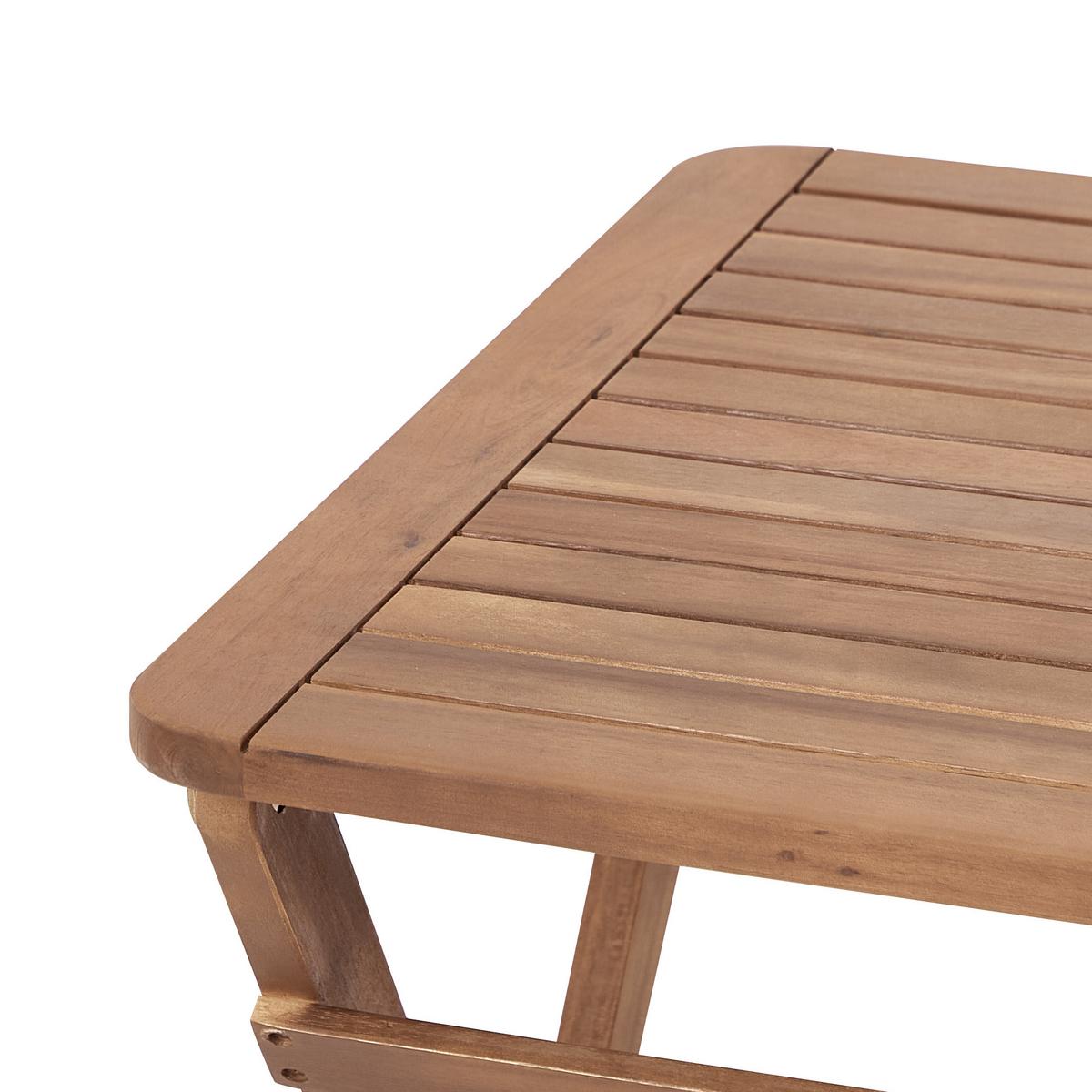 BEISTELLTISCH Heller Holzfarbton Paraggi - Hellbraun, Holz (60/60/72cm) - Beliani