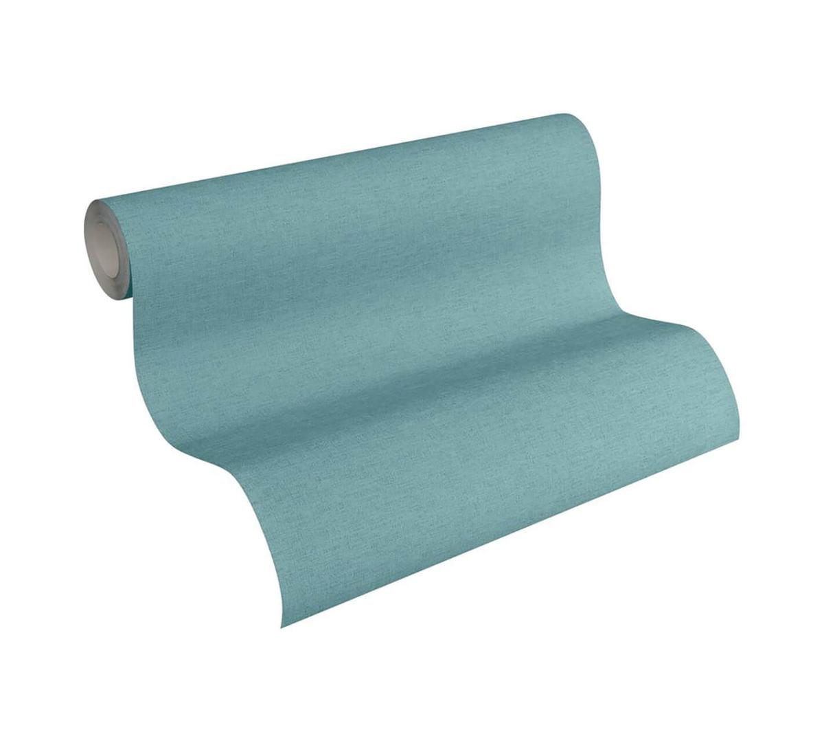 VLIESTAPETE Blau 53/1005 cm - Türkis, Textil (53/1cm) - KUNSTLOFT