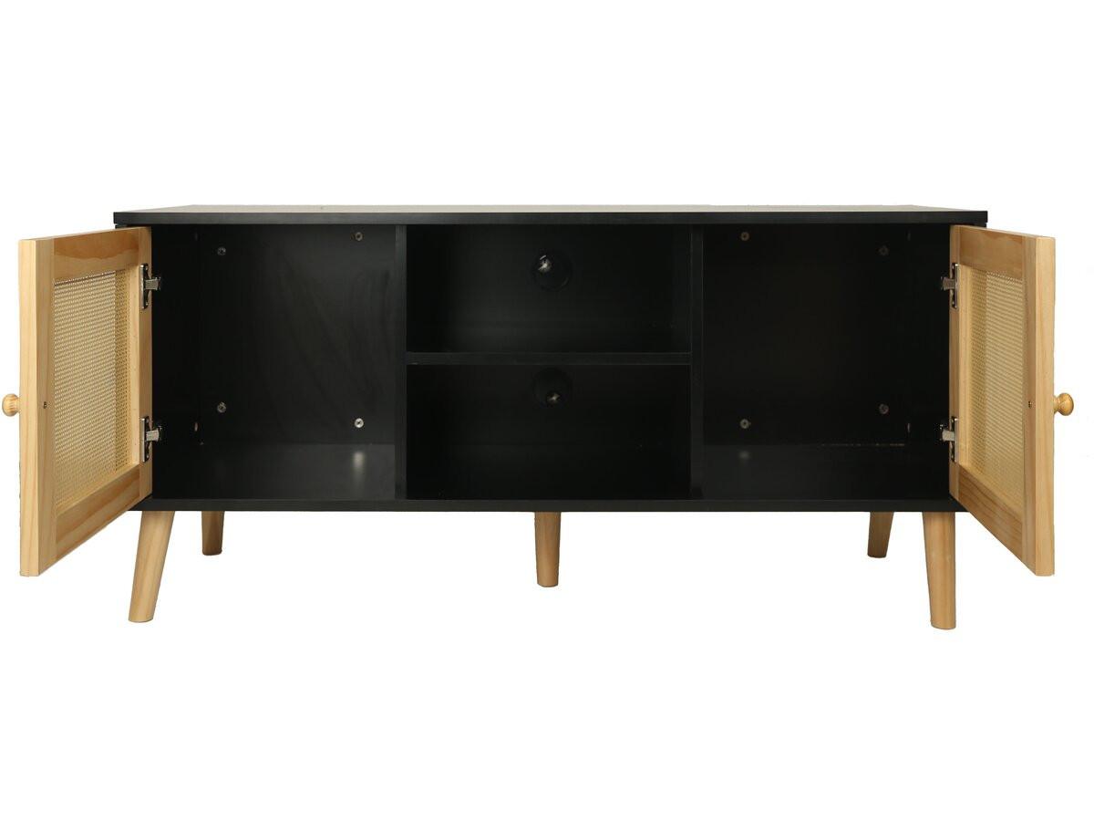 TV-MÖBEL iguane Schwarz - Schwarz, Holz (39/56.5/120cm) - Habitat Garten