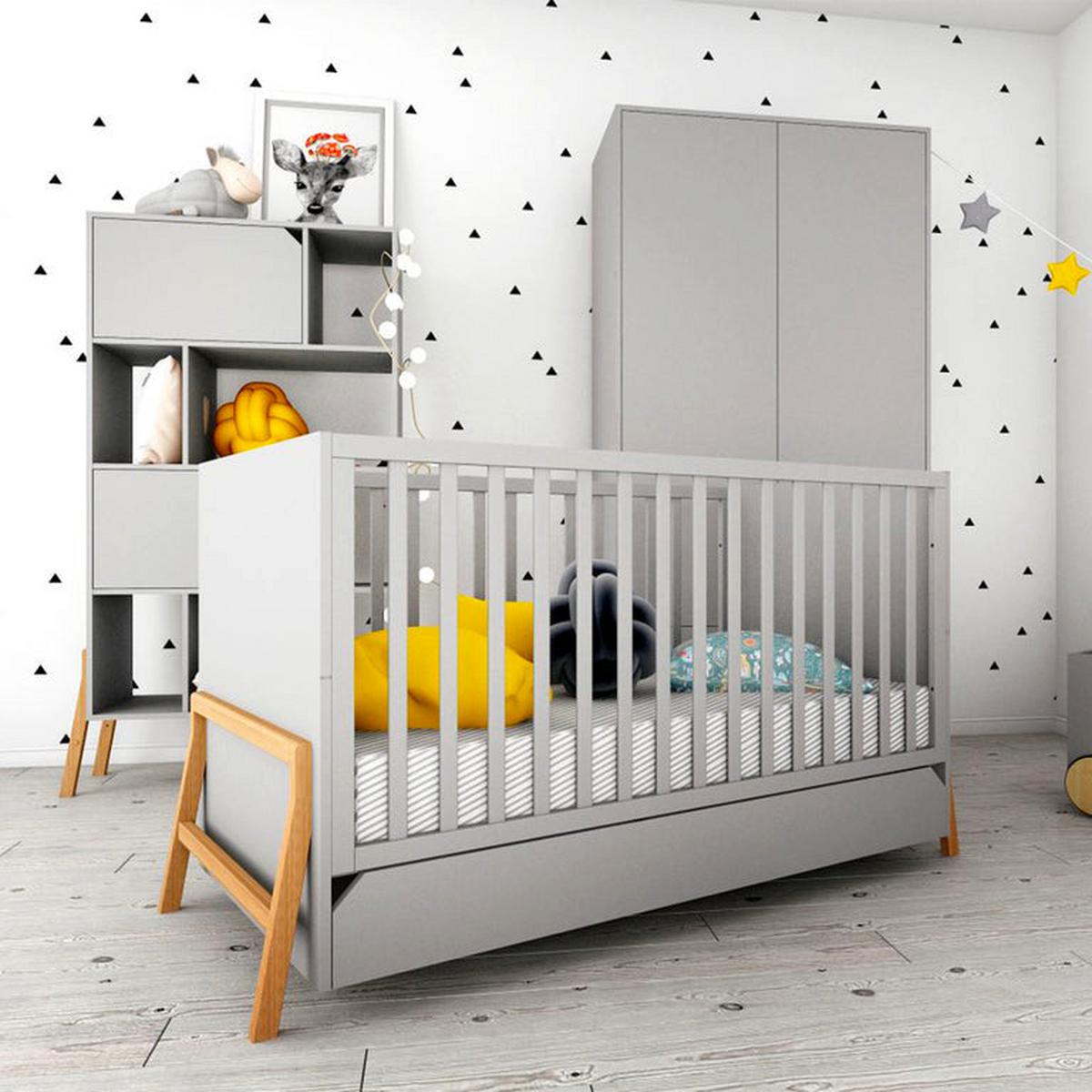GITTERBETT 70/140 Grau - Grau, Holzwerkstoff (70/140cm) - Petits-meubles
