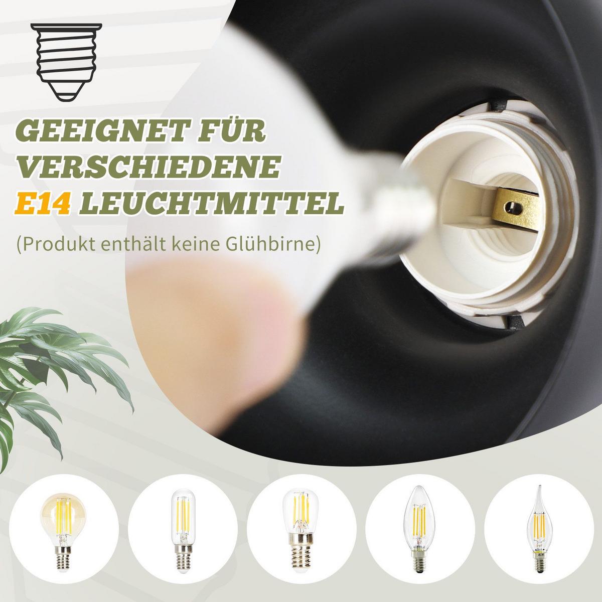 DECKENSTRAHLER Aue 1-flammig 11/10/140 cm - Schwarz, Metall (11/10/140cm) - Nettlife