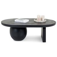 COUCHTISCH PERLA schwarz - Schwarz, Holz (70/110/37cm) - IDIMEX