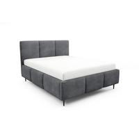 POLSTERBETT Miami - Anthrazit, Holzwerkstoff/Textil (140/200cm) - Fun Möbel
