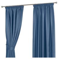 VERDUNKELUNGSVORHÄNGE Fischgrät mit Thermo-Funktion, Kräuselband 167/137 cm - Dunkelblau, Textil (167/137cm) - Homescapes
