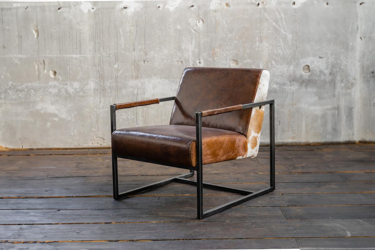 SESSEL LIANO Braun Leder - Dunkelbraun, Leder (71/81/81cm) - KAWOLA