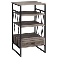 REGAL 3 Fächer Keene - Dunkelbraun, Holzwerkstoff (56/101/51cm) - Beliani