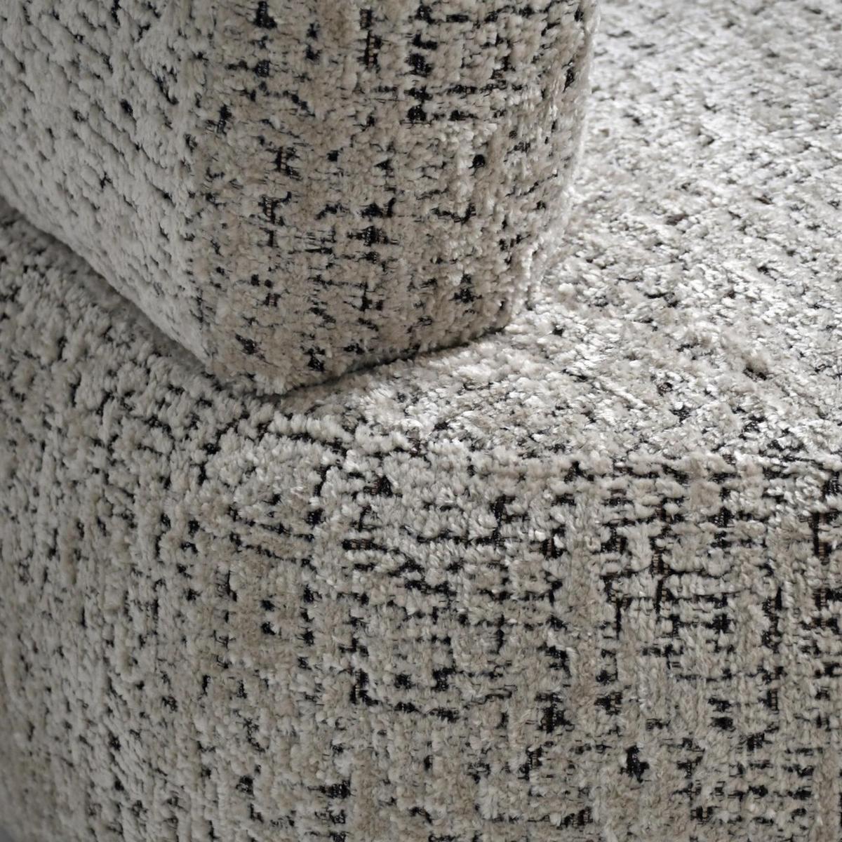 SESSEL Laila, Drehsessel mit runder Form, Beige, Geflecht-Stoff - Beige, Textil (95/75/97cm) - Beautysofa