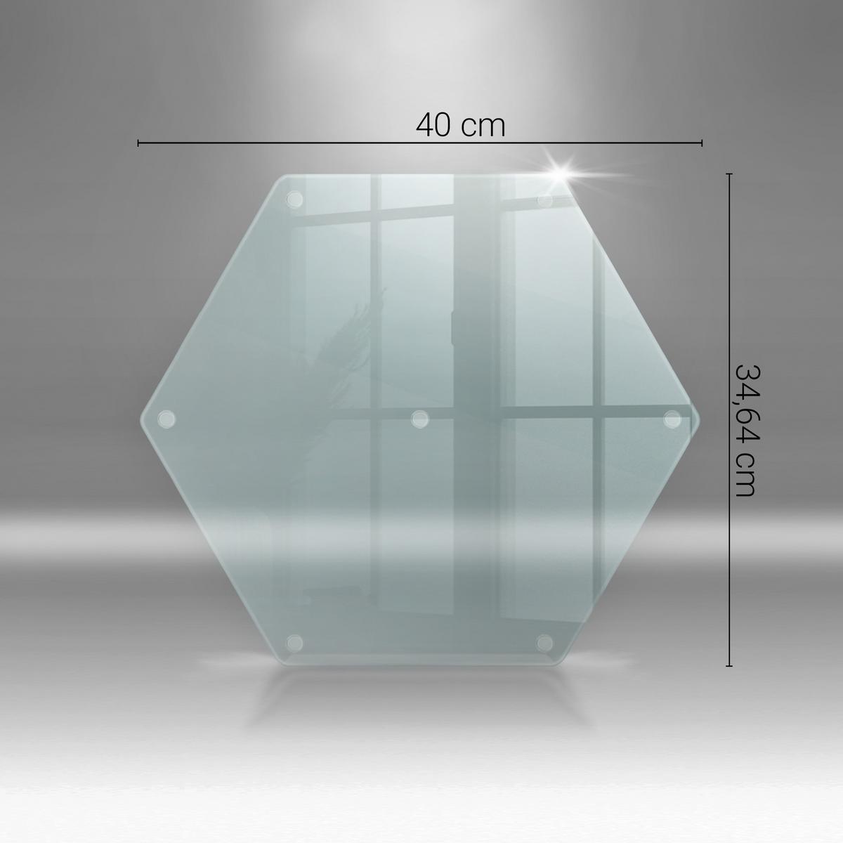 GLASPLATTE h40cm Transparent - Transparent, Glas (40/40cm) - Wallfluent