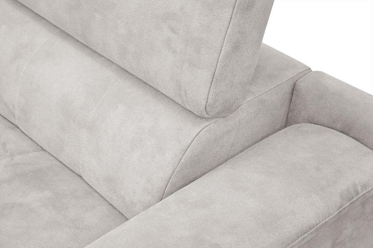 ECKSOFA FIERO 4-Sitzer, ecru - Ecru/Schwarz, Holzwerkstoff/Textil (158/269cm) - Wozimo