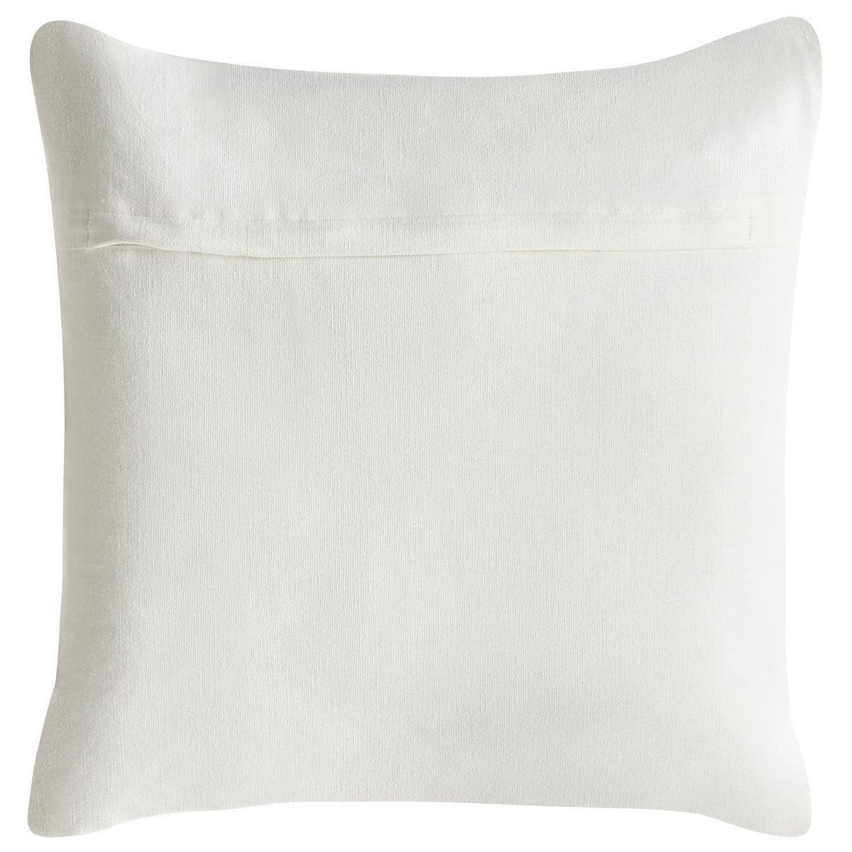 DEKOKISSEN 3er-Set Weiß 30/50 cm Xylopia - Weiß, Textil (45/45cm) - Beliani