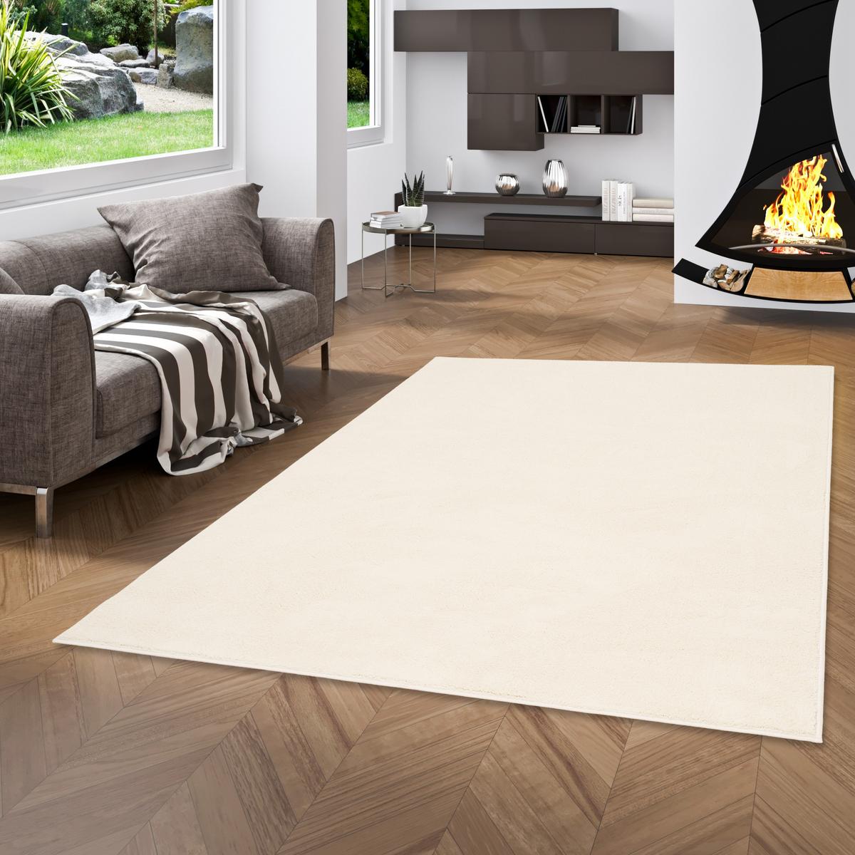 LUXUS SUPER SOFT HOCHFLOR LANGFLOR TEPPICH DELUXE - Creme, Textil (100/300cm) - Snapstyle