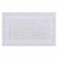BADEMATTE 70/120 cm, 100% Baumwolle, wendbar - Weiß, Textil (70/120cm) - Homescapes