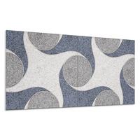 WANDPANEEL 100x50 cm selbstklebend Granitia - Blau/Grau, Kunststoff (50/1.6/100cm) - Wallfluent