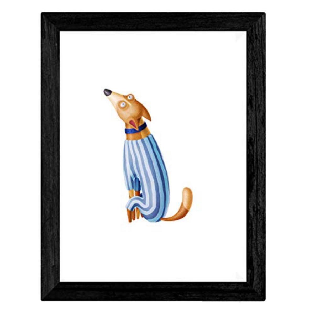POSTER Set mit 4 lustiger Hunde A3 Rahmenlos - Klar, Papier (29.7/3cm) - Nacnic
