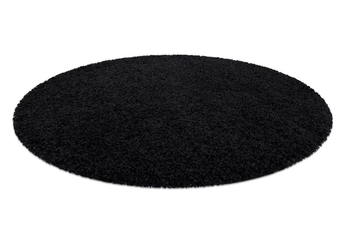 TEPPICH Soffi 100 cm - Schwarz, Textil (100/100cm) - rugsX