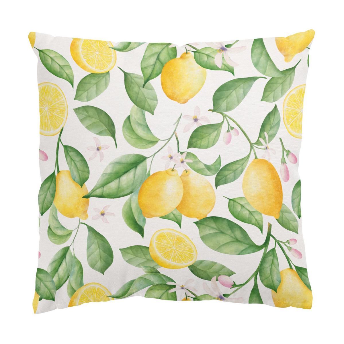 DEKOKISSEN 2er-Set Mein Garten Duo II 40/40 cm - Gelb, Textil (40/40cm) - Bilderwelten