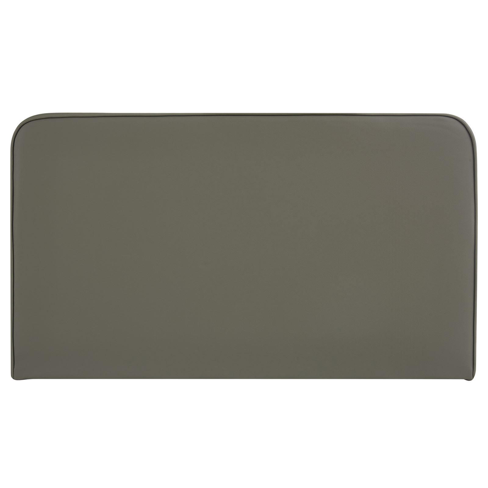 KOPFTEIL NAOFE 120x190 cm grau - Grau, Textil (120/68/6cm) - IDIMEX