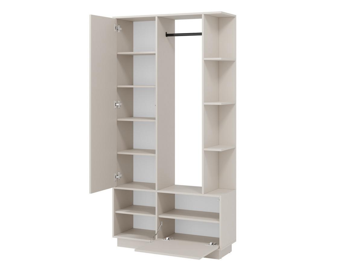 GARDEROBE Nala II - Sandfarben, Holzwerkstoff/Kunststoff (100/197/34cm) - MIRJAN24