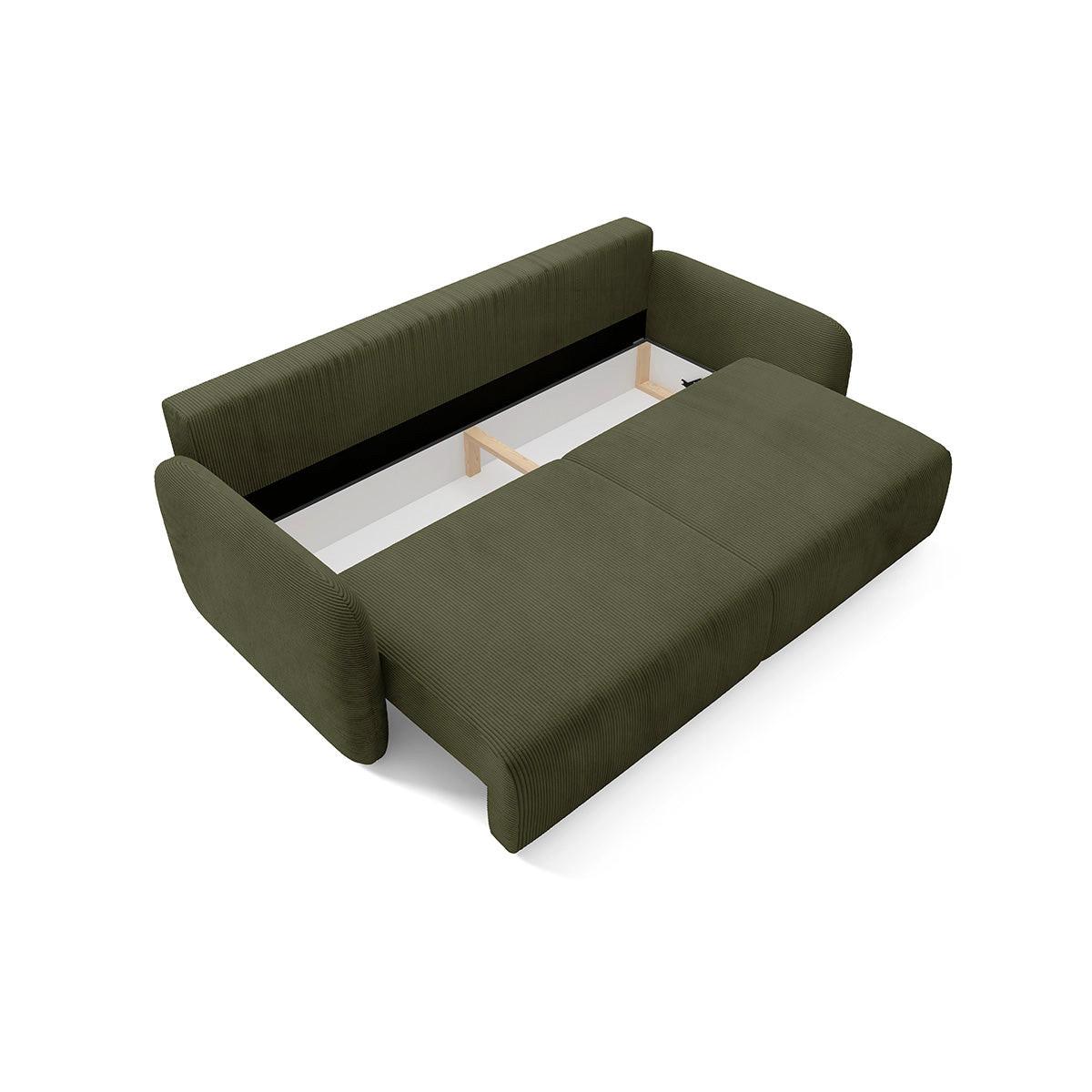 SOFA Dora 3 Sitzplätze Grün - Grün, Holz (233/92/110cm) - Petits-meubles