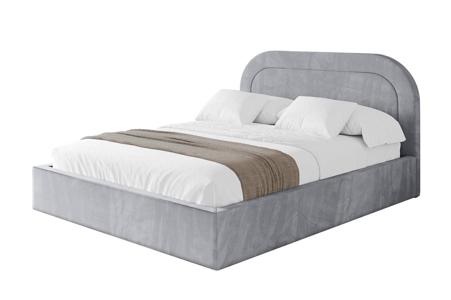 POLSTERBETT mit Bettkasten und Lattenrost, Boxbett ohne Matratze - LERAY 120x200 Hellgrau - Hellgrau, Holzwerkstoff/Textil (120/200cm) - ALTDECOR