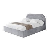 POLSTERBETT mit Bettkasten und Lattenrost, Boxbett ohne Matratze - LERAY 120x200 Hellgrau - Hellgrau, Holzwerkstoff/Textil (120/200cm) - ALTDECOR