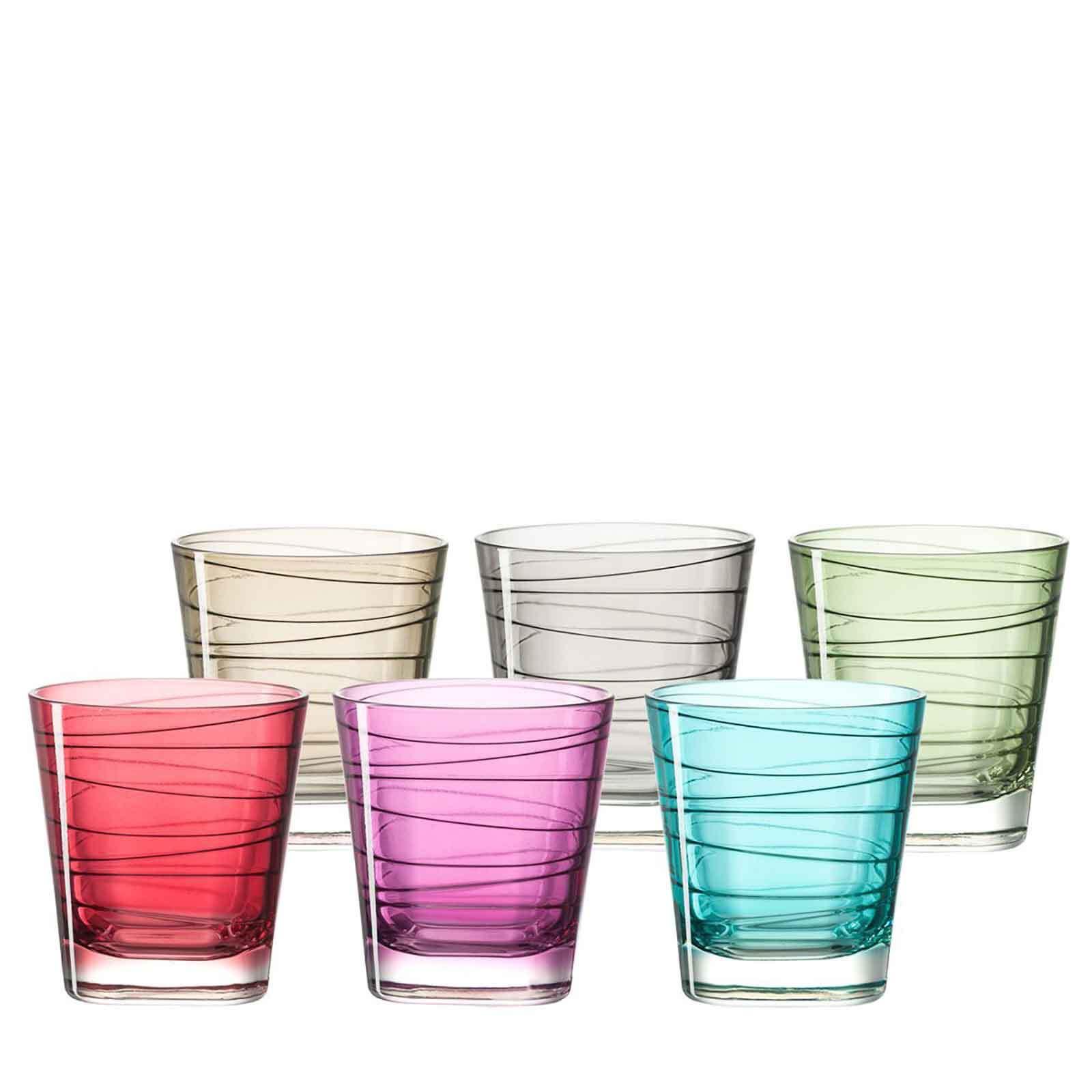 TRINKGLÄSER Vario bunt 250 ml 6er Set - Multicolor, Glas (0.25L) - Leonardo Living