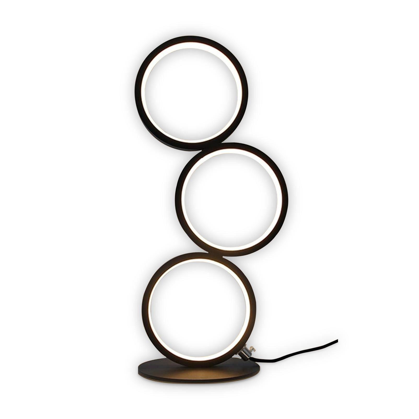 LED-TISCHLEUCHTE Chemnitz 14/14/38 cm - Schwarz, Metall (14/14/38cm) - Nettlife